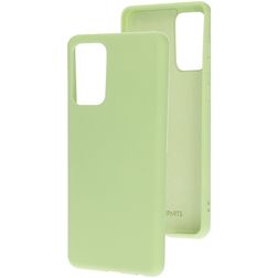 Mobiparts Samsung Galaxy A72 Siliconen Hoesje Backcover - Pistache Green