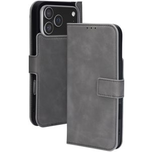 Mobiparts Classic Wallet iPhone 17 Pro Max MagSafe Hoesje Bookcase - Granite Grey