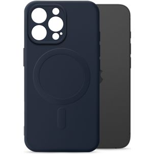 My Style Protective Flex iPhone 15 Pro MagSafe Hoesje Flexibel TPU Backcover - Marineblauw