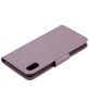 Mobigear Flowers iPhone XS Max Hoesje Bookcase Portemonnee - Paars