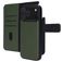Mobiparts iPhone 17 Pro Max Hoesje Echt Leer Uitneembare 2in1 Bookcase Portemonnee - Groen