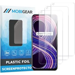 Mobigear Realme 8 Screenprotector Folie - Case Friendly (3-Pack)