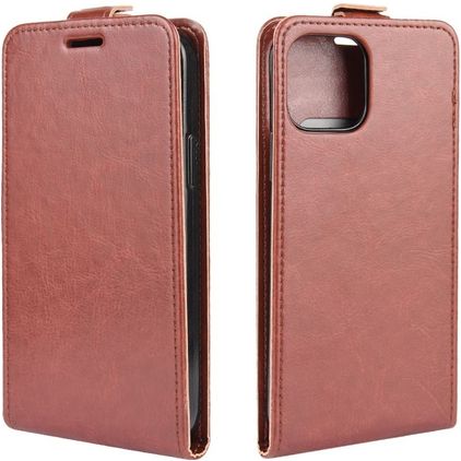 Mobigear iPhone 12 Mini Hoesje Flipcase - Bruin