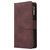 Mobigear Zipper Samsung Galaxy A41 Hoesje Bookcase Portemonnee - Bruin