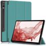 Mobigear Tri-Fold Samsung Galaxy Tab S9 Plus Hoes Bookcase + Stylus Houder - Groen