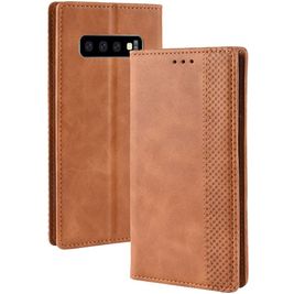 Mobigear Sensation Samsung Galaxy S10 5G Hoesje Bookcase Portemonnee - Cognac
