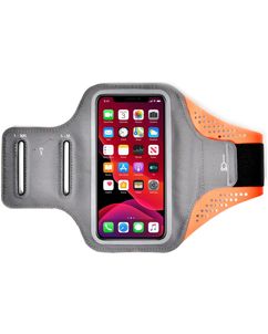Mobigear Easy Fit Telefoonhouder Hardlopen Neopreen Sport Hoesje Sportarmband - Large - Oranje