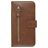 Mobigear Zipper Samsung Galaxy S20 Hoesje Bookcase Portemonnee - Bruin