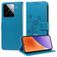 Mobigear Flowers Xiaomi 15 Hoesje Bookcase Portemonnee - Blauw