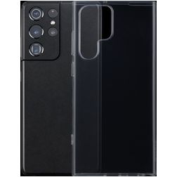 Mobigear Ultra Thin Doorzichtig Samsung Galaxy S22 Ultra Hoesje Flexibel TPU Extra Dun Backcover - Transparant