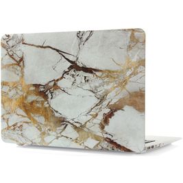 Mobigear Marble MacBook 12 Inch (2015-2017) Hoes Hardshell Laptopcover MacBook Case - Bruin - Model A1534
