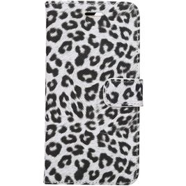 Mobigear Leopard iPhone 7 Plus Hoesje Bookcase Portemonnee - Wit