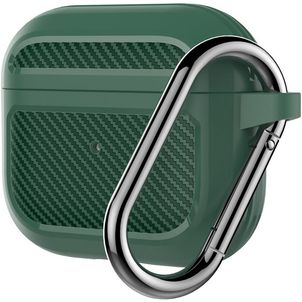 Mobigear Carbon Apple AirPods 3 Hoesje Flexibel Siliconen - Groen