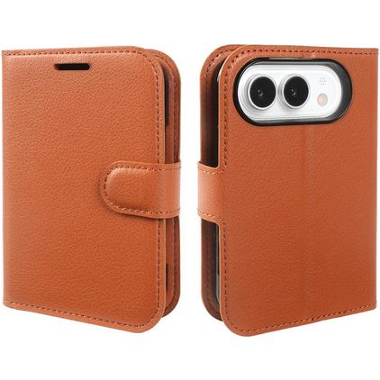Mobigear Classic iPhone Duo Hoesje Bookcase Portemonnee - Bruin