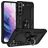 Mobigear Armor Ring Samsung Galaxy S22 Hoesje Hardcase Backcover Shockproof met Ringhouder - Zwart
