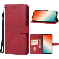 Mobigear Retro Samsung Galaxy S24 Hoesje Bookcase Portemonnee - Rood