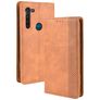 Mobigear Sensation Motorola Moto G8 Power Hoesje Bookcase Portemonnee - Cognac