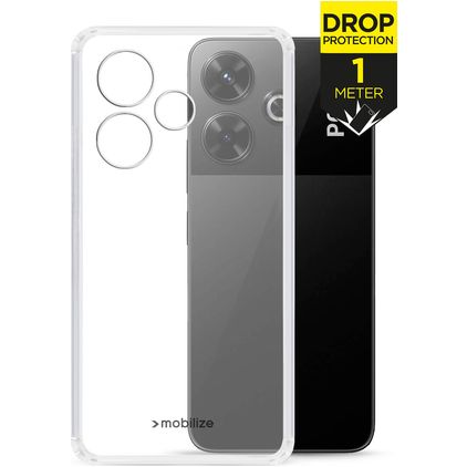 Mobilize Naked Protection Doorzichtig POCO M6 Hoesje Hardcase Backcover Shockproof - Transparant