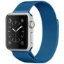 Mobigear Color Loop Milanese Apple Watch Bandje Magneetsluiting - 42/41/40/38 mm - Donkerblauw
