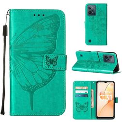 Mobigear Butterfly Realme C31 Hoesje Bookcase Portemonnee - Groen