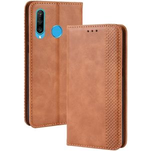 Mobigear Sensation Huawei P Smart Plus (2019) Hoesje Bookcase Portemonnee - Cognac