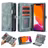Caseme 008 iPhone 11 Pro Max Hoesje Uitneembare 2in1 Bookcase Portemonnee - Blauw