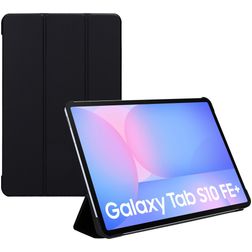 Mobiparts Tri Fold Samsung Galaxy Tab S10 FE Plus Hoes Bookcase - Zwart