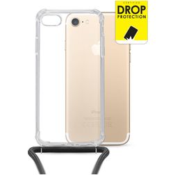 My Style Loop Doorzichtig iPhone 8 Flexibel TPU Hoesje met koord - Transparant
