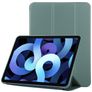 Mobigear Tri-Fold Gel iPad Air 4 (2020) Hoes TPU,Kunstleer Bookcase - Groen