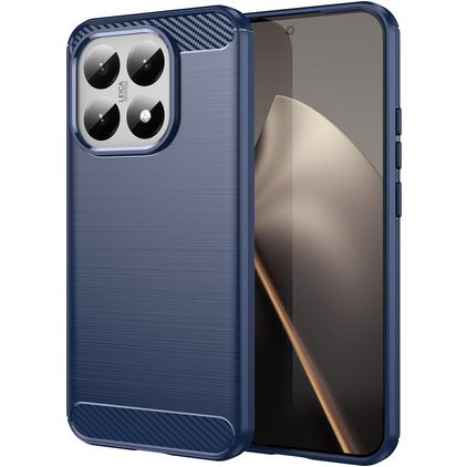 Mobigear Brushed Slim Xiaomi 15T Hoesje Flexibel TPU Backcover - Blauw