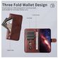 Mobigear Zipper iPhone 17 Hoesje Bookcase Portemonnee - Bruin