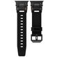 Mobigear Explorer Siliconen Apple Watch Bandje Gespsluiting - 49/46/45/44 mm - Zwart