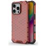 Mobigear Honeycomb iPhone 16 Pro Max Hoesje Hardcase Backcover Shockproof - Rood