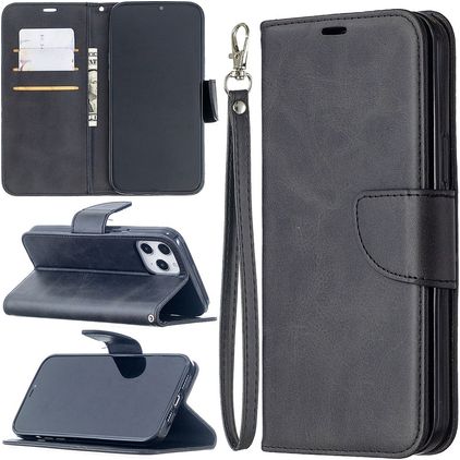 Mobigear Excellent iPhone 12 Pro Max Hoesje Bookcase Portemonnee - Zwart