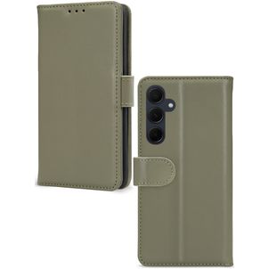Mobilize Premium Gelly Wallet Samsung Galaxy A35 Hoesje Bookcase Portemonnee - Groen