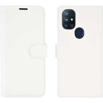 Mobigear Classic OnePlus Nord N10 5G Hoesje Bookcase Portemonnee - Wit