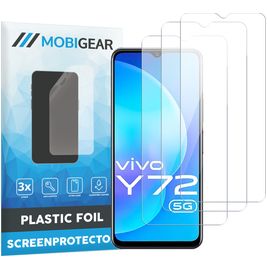 Mobigear Vivo Y72 Screenprotector Folie - Case Friendly (3-Pack)