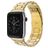 Mobigear Antwerp Stalen Apple Watch Bandje Vouwsluiting - 49/46/45/44 mm - Goud