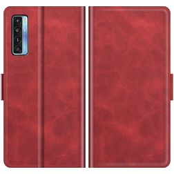 Mobigear Slim Magnet TCL 20L Plus Hoesje Bookcase Portemonnee - Rood
