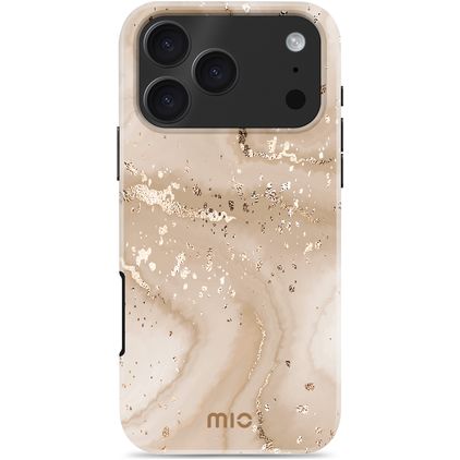 MIO iPhone 17 Pro Max MagSafe Hoesje Hardcase Backcover - Gold Marble