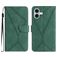 Mobigear Stitch iPhone 17 Hoesje Bookcase Portemonnee - Groen
