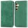 Mobigear Retro Slim Samsung Galaxy S25 Plus Hoesje Bookcase Portemonnee - Groen
