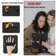 Mobigear SureGrip iPad 10 (2022) Hardcase Backcover + Stylus Houder + Schouderband + Standaard - Zwart