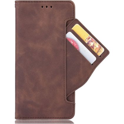 Mobigear Slide Wallet POCO F4 GT Hoesje Bookcase Portemonnee - Bruin