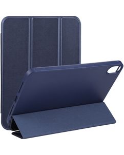 Mobigear Tri-Fold Gel iPad Mini 6 (2021) Hoes TPU,Kunstleer Bookcase - Donkerblauw