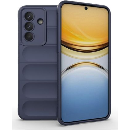 Mobigear Bumpy Samsung Galaxy A57 Hoesje Flexibel TPU Backcover - Donkerblauw