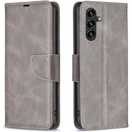 Mobigear Excellent Samsung Galaxy S25 FE Hoesje Bookcase Portemonnee - Grijs