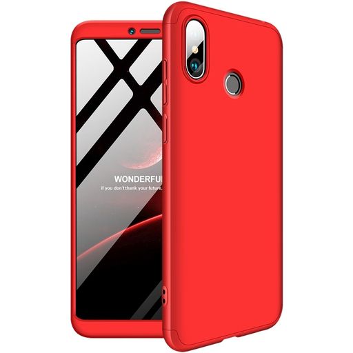 Mobigear TriGuard Xiaomi Mi Max 3 Hoesje Hardcase Backcover - Rood