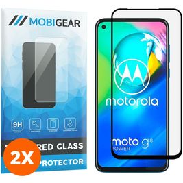 Mobigear Premium Motorola Moto G8 Power Glazen Screenprotector - Case Friendly - Zwart (2-Pack)