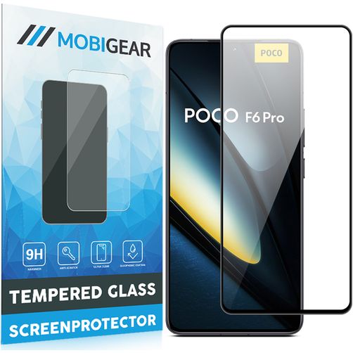 Mobigear Premium POCO F6 Pro Glazen Screenprotector - Case Friendly